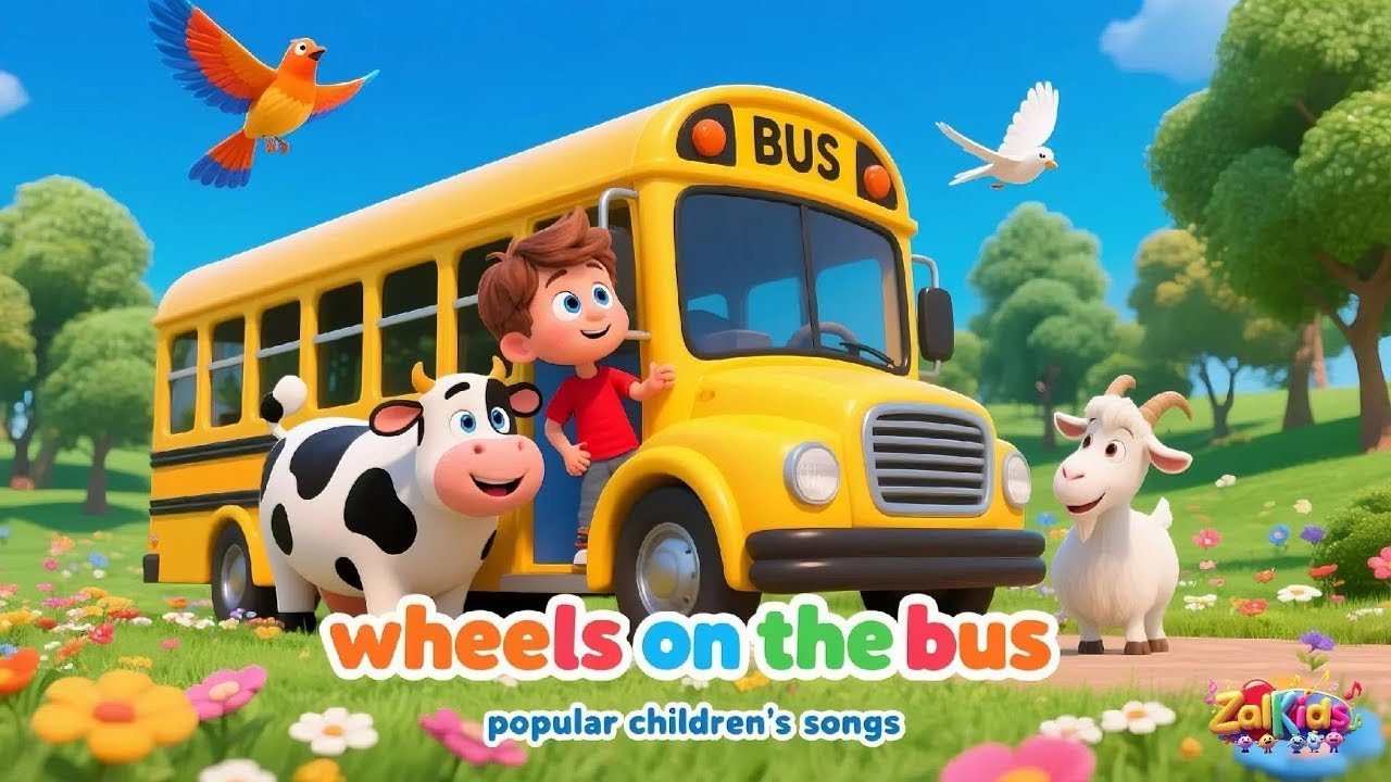 Wheels On The Bus | Baby Shark Dance + More Nursery Rhymes & Kids Songs | ZalKids