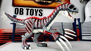 CUSTOM MATTEL JURASSIC WORLD TOY DINOSAUR | SCORPIOS REX E750 THERIZINOSAURUS OB TOYS HYBRID REPAINT screenshot 4