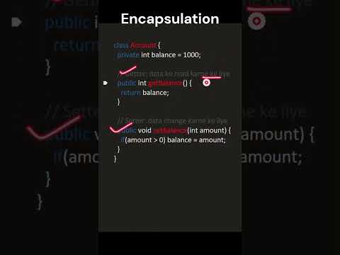 Encapsulation in Java