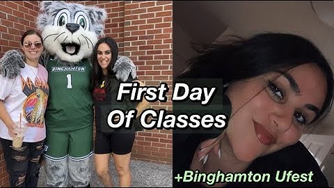 Binghamton University - First Day of Classes Vlog 2022