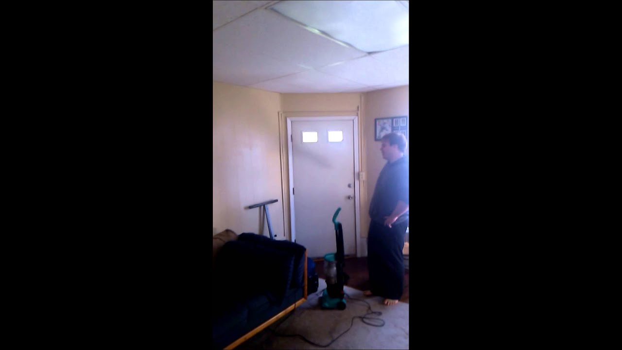 Vacuum turns on lights. YouTube
