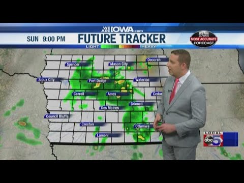 Strong to possibly severe storms expected Sunday evening - YouTube