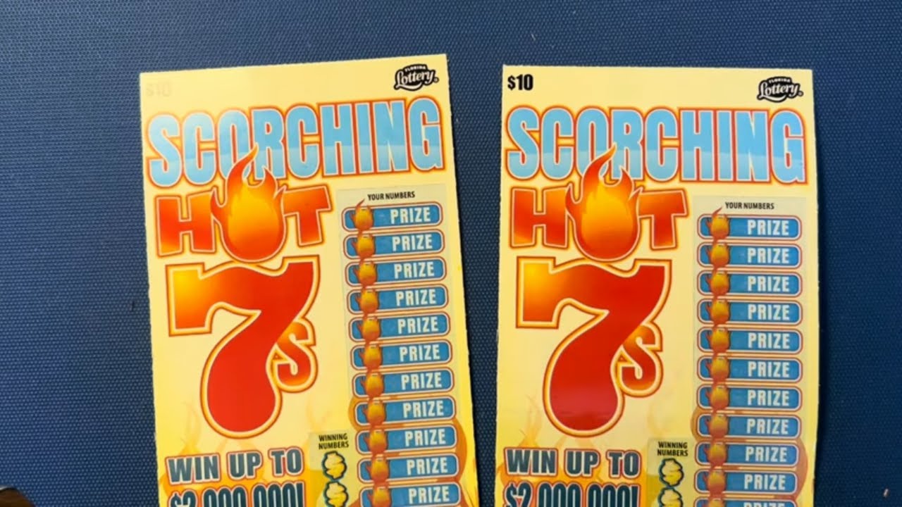 TWO SCORCHING HOT 7'S SCRATCH OFFS FROM THE FLORIDA LOTTERY