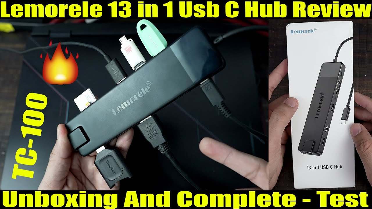 Lemorele 13 In 1 Usb C Docking Station Usb Hub TC100 Unboxing Review Lemorele 13 In 1 Usb C Docking Station Usb Hub TC100 Unboxing Review