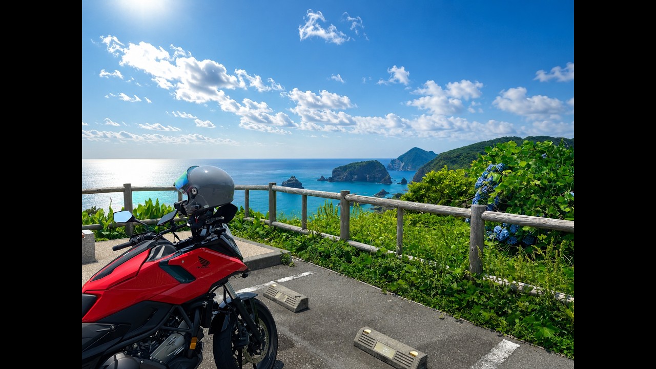 4K] Riding Through South Izu Coast | Shirahama Beach, Yumigahama
