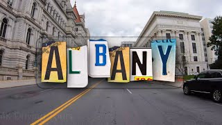 Albany 4k - Capital of New York - Driving Downtown - 4k New York, USA