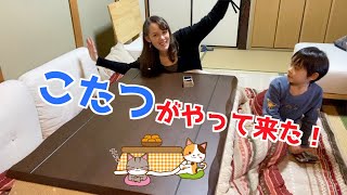 【念願】こたつが我が家にやってきた【字幕付】We finally got a kotatsu! #国際カップル #lifeinjapan #こたつ