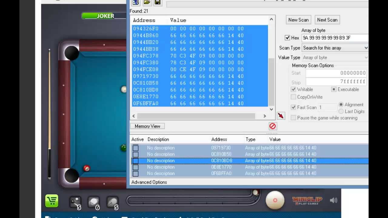 how to speedhack 8 ball pool cheat engine