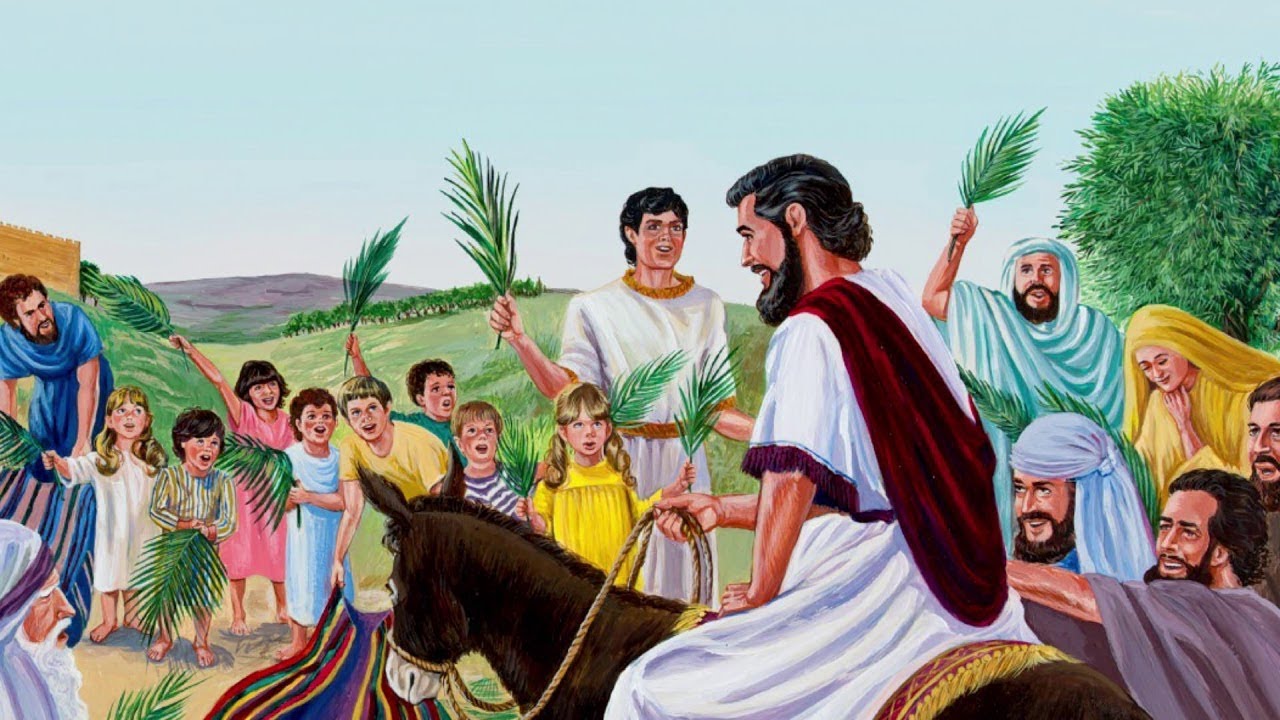 Христос на осле въезжает в иерусалим Христос на осле въезжает в иерусалим