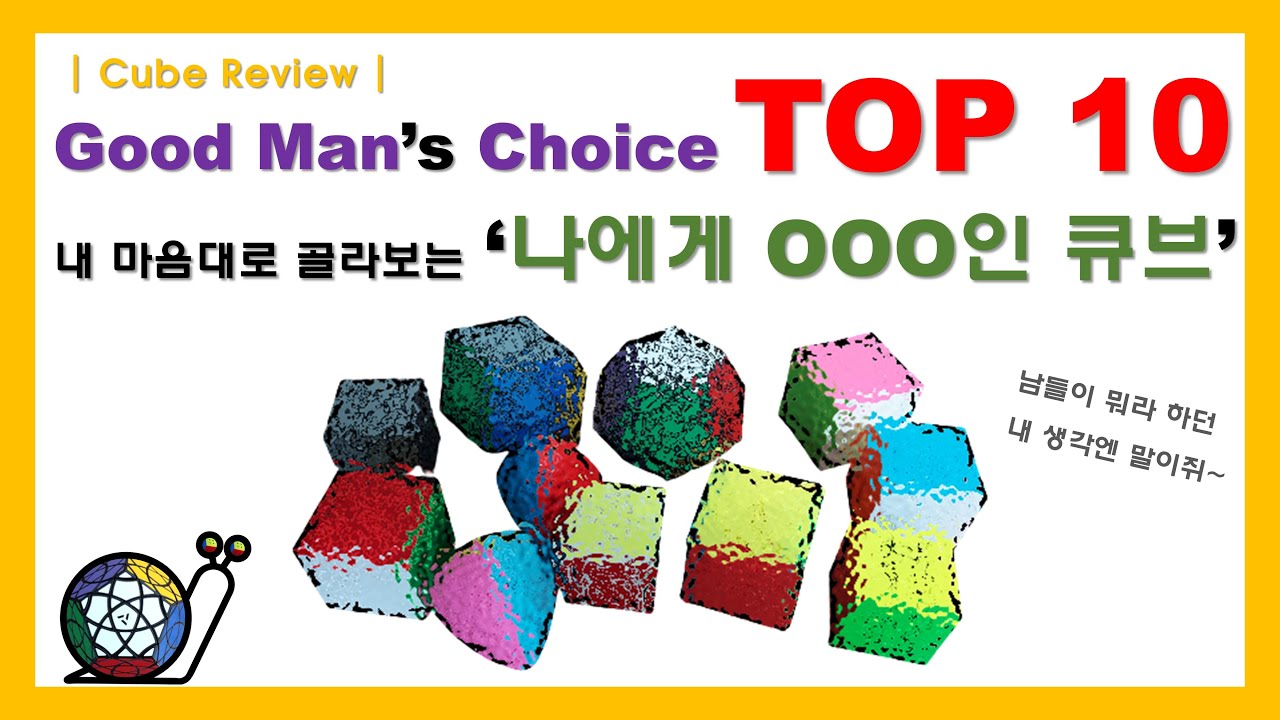 [Cube Review] Good Man's Choice TOP 10 | 굿맨이 생각하는 내맘대로 특큐 랭킹! | 아니! 세상에 이런 큐브도 있단 말이야? | 나도 한 번 도전??