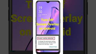 how to turn off screen overlay in android/ how to disable screen overlay in android phone screenshot 1