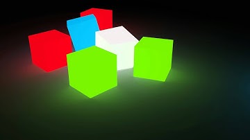 Falling cubes animation (Blender)