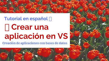 😍 COMO CREAR una APLICACION en VISUAL STUDIO