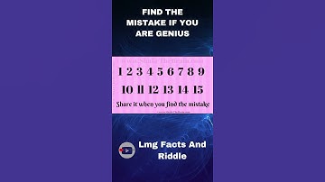 FIND THE MISTAKE IF YOU ARE GENIUS #shorts 3