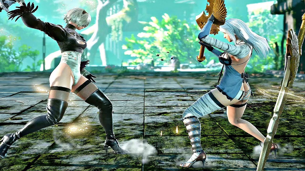 Soul Calibur 6 - 2B vs A2 Gameplay (1080p 60fps) NieR Automata DLC