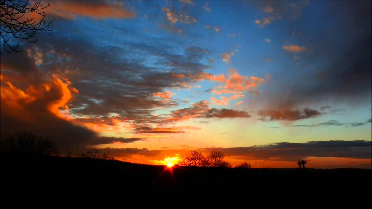 Magnificent Sunset Clouds 03 Jan 2014 Time Lapse Magnifique Coucher De Soleil Nuages Francais