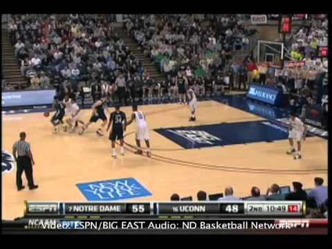 Notre Dame at Connecticut Highlights, March 5, 2011