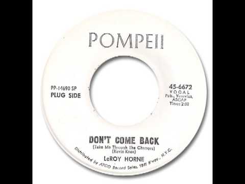 LeRoy Horne - Don't Come Back