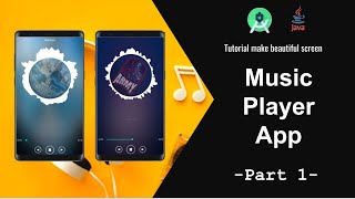 Tutorial Make app music mp3 player beautiful like spotify with Android Studio | Part 1