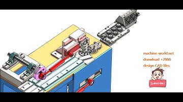 Wire bending machine-industrial 3D model : machine-world.net P294
