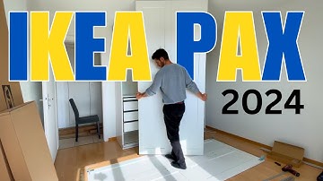 How to Assemble NEW IKEA PAX WARDROBE 2024 ( Part 3 ) SLIDING DOORS