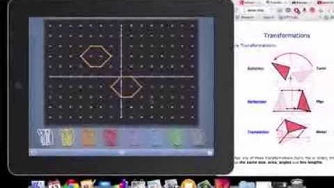 Showing Transformations with Geoboard App