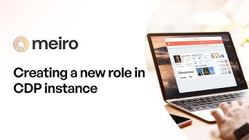 How to set up a new role in Meiro Customer Data Platform
