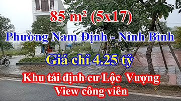 Tập 466: Lô đất đẹp khu TĐC Lộc Vượng view công viên cực thoáng, hạ tầng chuẩn, tiện ích đầy đủ!