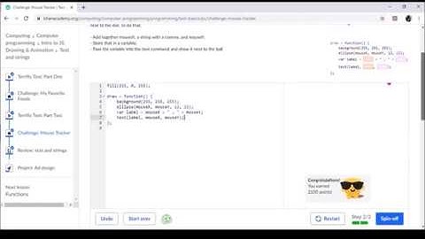 Challenge Mouse Tracker Khan Academy