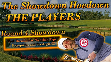 PGA DFS: Showdown Hoedown Round 4 | THE PLAYERS | DraftKings Strategies & (Not) Picks | PrizePicks