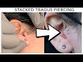 She Got A Stacked Tragus Piercing!! *Painful*