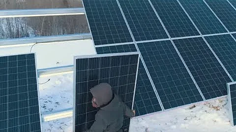 Sundog Solar Installation at Waldoboro Transfer Station - Drone Footage