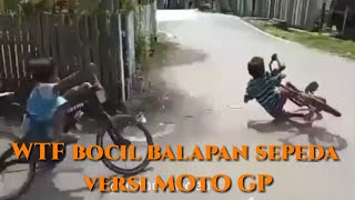 balapan sepeda ala moto GP versi bocil bocil