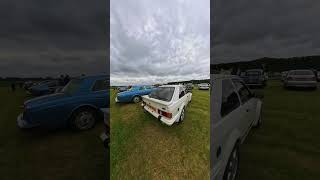 Ford Escort RS Turbo Diamond White Beautiful Car Lodges Coaches Car Show '#escortrsturbo #classiccar