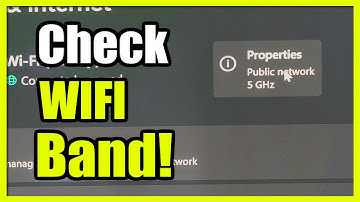 How to See Wifi Network Band if it