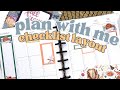 Thanksgiving Planner Spread in my Checklist Happy Planner [Kell of a Plan Stickers]