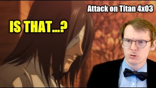 PERSEVERANCE... || GERMAN watches Attack on Titan 4x03 - BLIND REACT-ANALYSIS