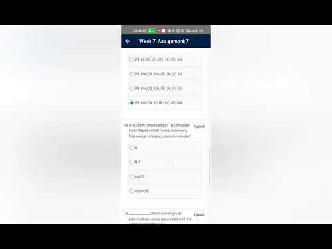 Cloud computing and Distributed Systems| Nptel assignment| week 7 | 2023