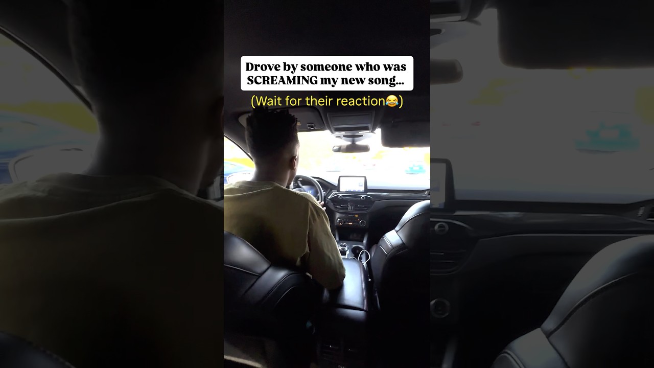 Drove by someone who was screaming my new song😱🔥 #shorts