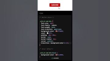 Simply Coding the YouTube Subscribe Button with HTML & CSS | Step-by-Step Tutorial  #webdevelopment