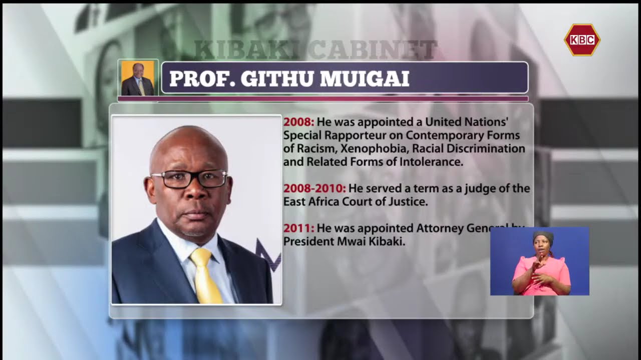The Cabinet I Focus on Former Attorney General Prof.Githu Muigai