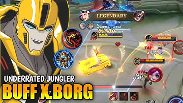 THIS UNDERRATED JUNGLER X.BORG BUILD ALL ENEMY DELETE EASILY!!🔥| X.BORG BEST BUILD 2023 | MLBB