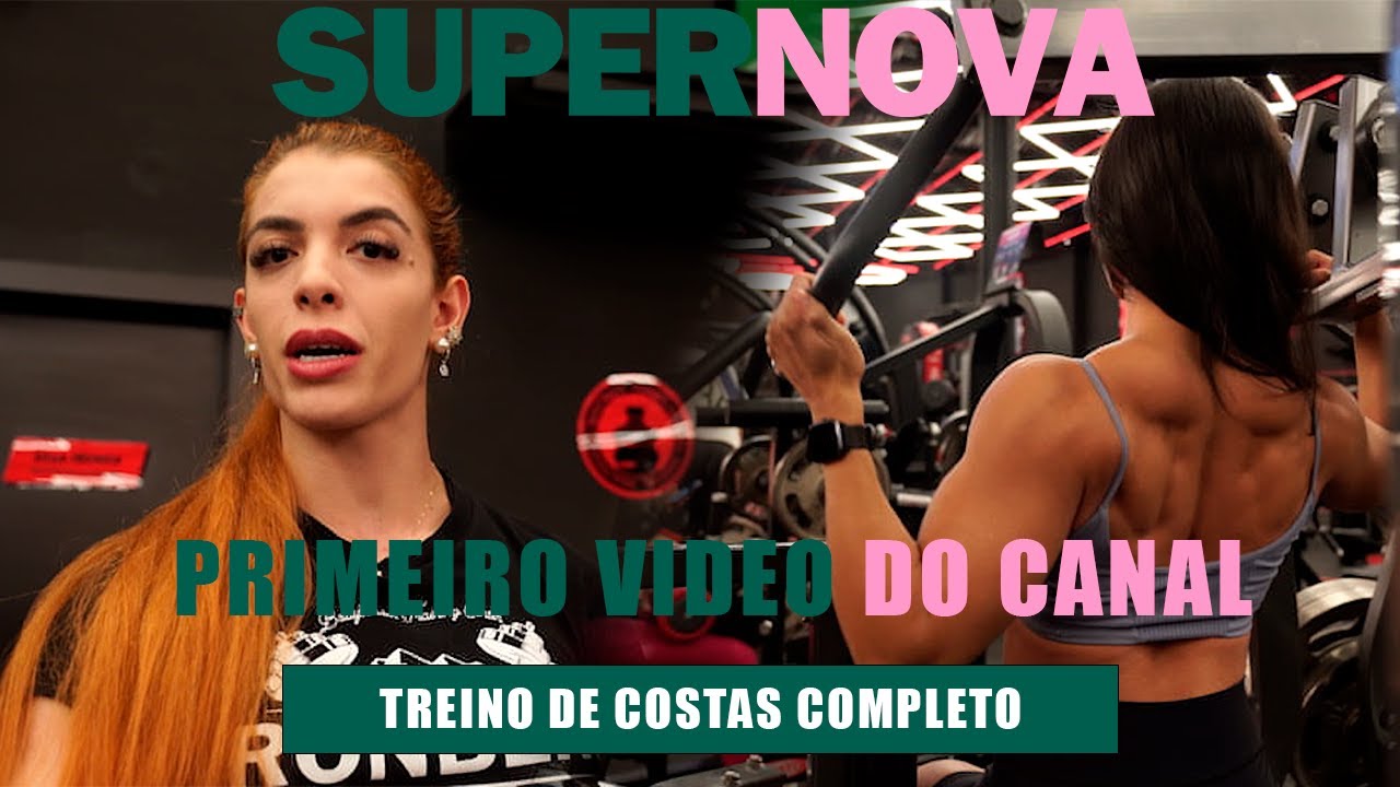 PRIMEIRO VIDEO DO CANAL! TREINO DE COSTAS COMPLETO COM JAQUE DIAS