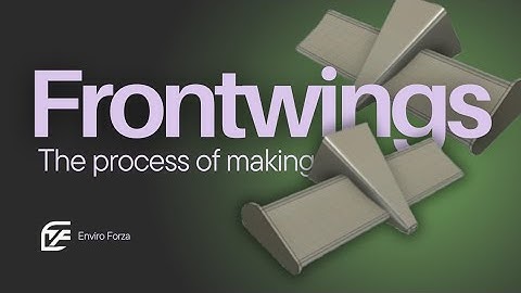 The process of making Front wing using Autodesk