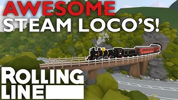 Awesome Steam Locomotives!  -  Toy Train Simulator  Rolling Line VR   -
