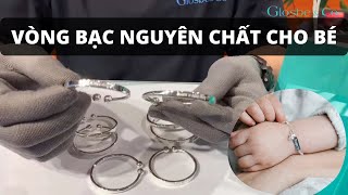 VÒNG BẠC VÒNG TAY CHO BÉ TRAI BÉ GÁI BÉ SƠ SINH KHẮC TÊN BẠC NGUYÊN CHẤT - TRANG SỨC GLOSBE screenshot 5