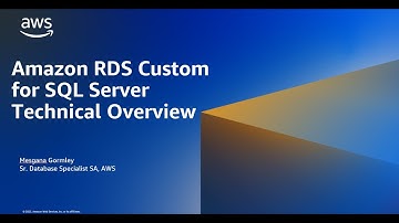 Amazon RDS Custom for SQL Server Technical Overview | Amazon Web Services