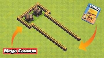 GIANT CANNON vs ALL TROOPS!! (Level 1) | Clash of Clans