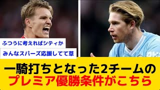 【優勝争い】プレミア優勝条件の表がこちら