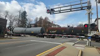 HiDef-CSX M361 with 131 Cars Passing through Rushville Indiana